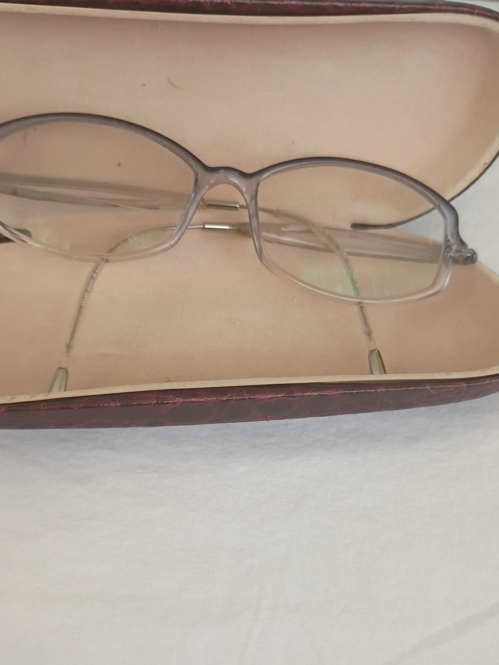 Silhouette Light Gray/Taupe Rimless Eyeglasses